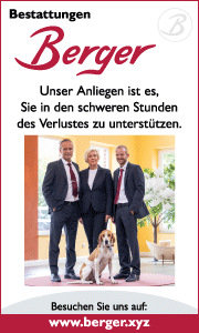 Banner mit Kontaktdaten und Teamfoto der Berger GmbH in Lüneburg